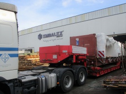 Embalex collaborates in the shipment of 216,000 kg of machinery to Vietnam