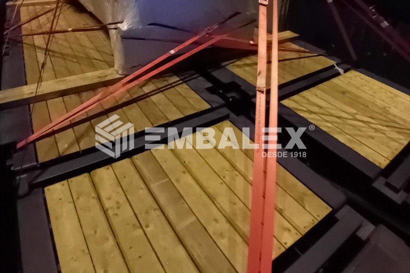 Trincaje de mercancía en contenedores